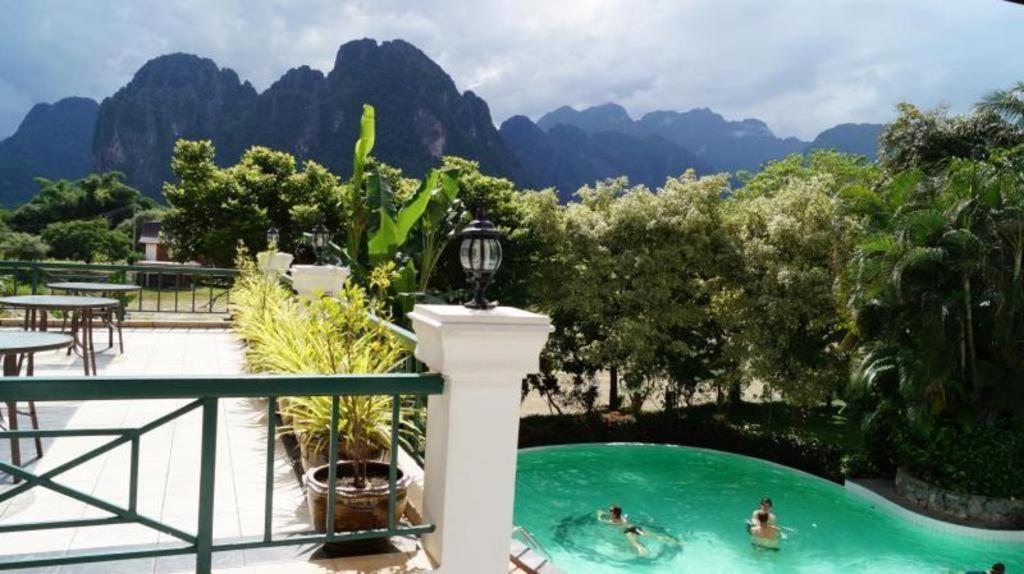 Vansana Hotel Vang Vieng Dış mekan fotoğraf